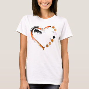 Jeder Elefant zählt goldenes Herz Elefantenpfeifen T-Shirt