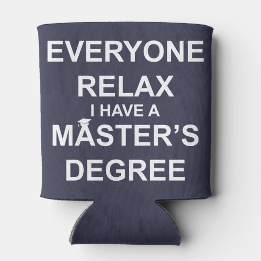 Jeder entspannt sich, ich habe einen Master-Abschl Dosenkühler (Rückseite)