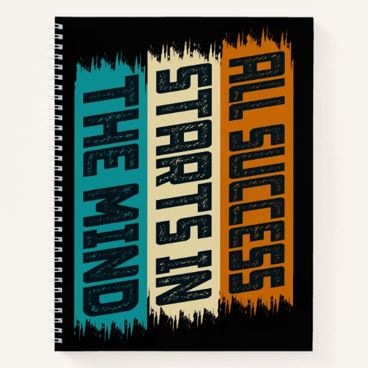 Jeder Erfolg beginnt im Kopf Notizblock (Vorderseite)