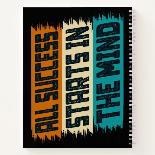 Jeder Erfolg beginnt im Kopf Notizblock (Rückseite)