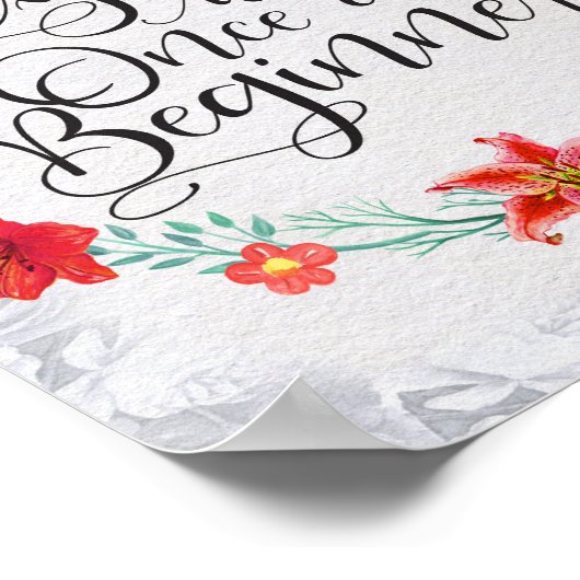 Jeder Experte war einmal ein Anfängergeschenk Poster (Ecke)