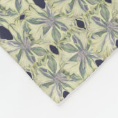 Jeder Fall 2 Fotos Blumengitter w Navy Blue Fleecedecke (Ecke)