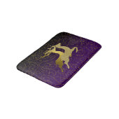 Jeder farbige schwarze Ombre Zwei-Gold-Rentierferi Badematte (Schrägansicht)