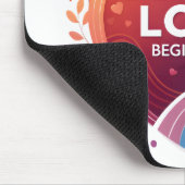 Jeder Farbton der Liebe Mousepad (Ecke)