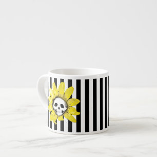 JEDER FARBTON! Streifen-Totenkopf-Sonnenblume Winz Espressotasse