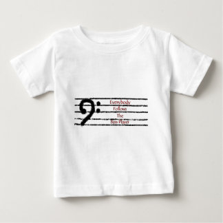 Jeder folgt dem Bass-Spieler Baby T-shirt