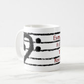Jeder folgt dem Bass-Spieler Kaffeetasse (Vorderseite Links)