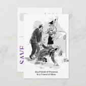 Jeder Freund von Florenz ist ein Freund von mir, l Save The Date (Vorne/Hinten)