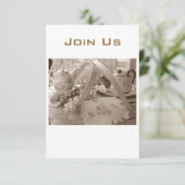 JEDER FRÜHER ODER SOMMER KOMMT GEMEINSAM INVITATIO EINLADUNG (Stehend Vorderseite)