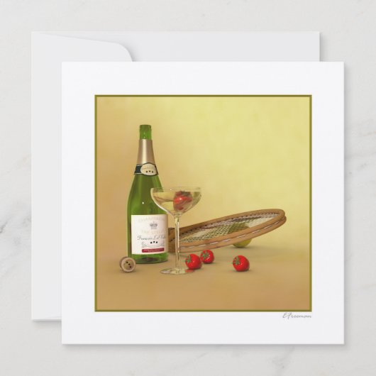 Jeder für Tennis Einladung (Vorderseite)