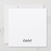 Jeder für Tennis Einladung (Rückseite)