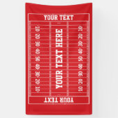 Jeder Fußball, der in Ihrem Farbgitter spielt Banner (Vertikal)