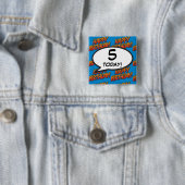 Jeder Geburtstag Alter Spaß Retro Comicbuch Button (Beispiel)