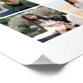 JEDER Geburtstag Begrüßungsskript 20 Foto Collage Poster (Ecke)