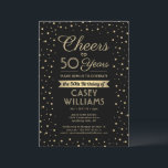 JEDER Geburtstag Cheers Elegante Black & Gold Conf Einladung<br><div class="desc">Laden Sie Ihre Familie und Ihre Freunde zu einem eleganten Geburtstagsfest mit individuellen Party Einladungen in Schwarz und Gold ein. Alle Formulierungen auf dieser Vorlage (inklusive "Cheers to 50 Years") sind für einen 50. Geburtstag Set, können aber für jedes Jahr oder jede Art von Veranstaltung einfach personalisiert werden. Das Design...</div>