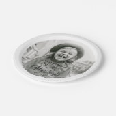 JEDER Geburtstag Chic Stilvolle Typografie Foto Pa Pappteller (Schrägansicht)