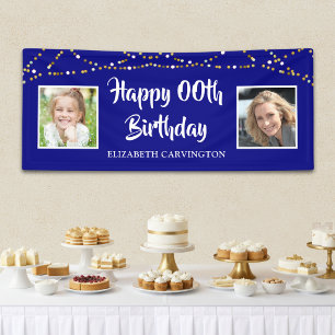 Jeder Geburtstag Damals & Heute Fotos Personal Banner