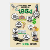 Jeder Geburtstag Spaß Fakten Acrylschild (Vorderseite)