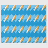 Jeder gegangenes Surfin Geschenkpapier (Flach)