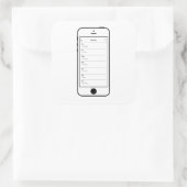 JEDER GLAUBT, DASS SIE GARBAGE SMS STICKER SIND (Tasche)