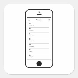 JEDER GLAUBT, DASS SIE GARBAGE SMS STICKER SIND
