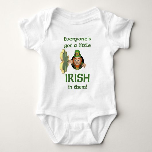 Jeder got irisches wenig baby strampler (Vorderseite)