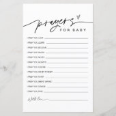 JEDER GRIFF für Babyduschenratenkarte (Vorderseite)