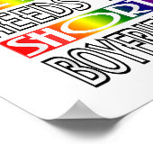 Jeder große Junge LGBTQ Prix Gay Men Gay Pride Gay Poster (Ecke)