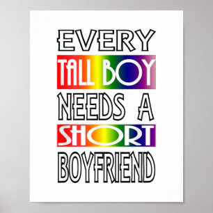 Jeder große Junge LGBTQ Prix Gay Men Gay Pride Gay Poster