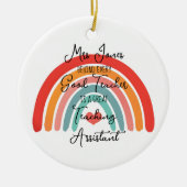 Jeder große Lehrer zu sein ist ein großartiger Ber Keramik Ornament (Vorne)