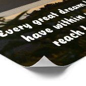 Jeder große Traum Poster (Ecke)