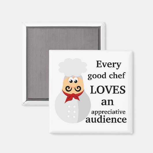 Jeder gute Koch kocht Geschenk Magnet (Vorderseite/Rückseite)