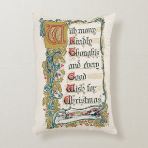 Jeder gute Wunsch nach Weihnachten Dekokissen