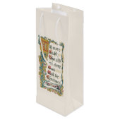 Jeder gute Wunsch nach Weihnachten Geschenktüte Für Weinflaschen (Rückseite Schrägansicht)