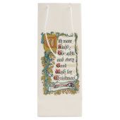 Jeder gute Wunsch nach Weihnachten Geschenktüte Für Weinflaschen (Rückseite)