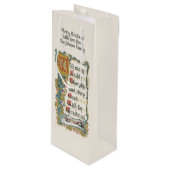 Jeder gute Wunsch nach Weihnachten Geschenktüte Für Weinflaschen (Vorderseite Schrägansicht)