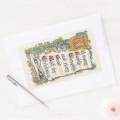 Jeder gute Wunsch nach Weihnachten Rechteckiger Aufkleber (Umschlag)