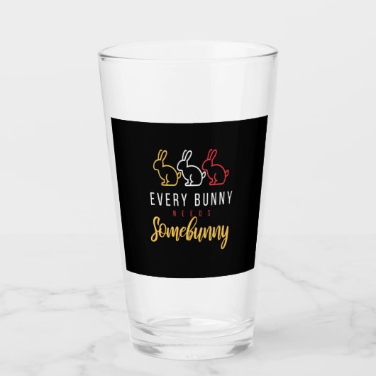 Jeder Hase braucht etwas Sonne Glas (Vorderseite)