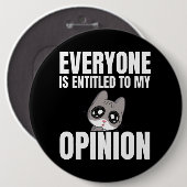 Jeder hat Anspruch auf meinen Meinungsspielraum Button (Vorne & Hinten)