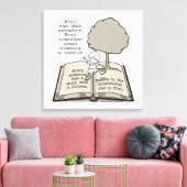 Jeder hat eine Geschichte Leinwanddruck (Insitu (Wohnzimmer))