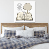 Jeder hat eine Geschichte Leinwanddruck (Insitu (Schlafzimmer))