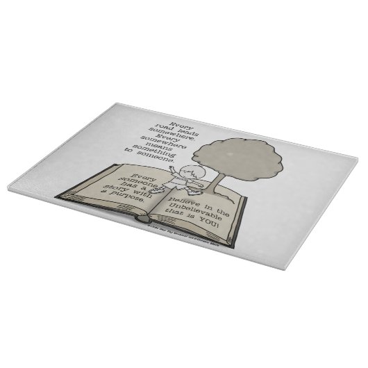 Jeder hat eine Geschichte Schneidebrett (Ecke)