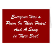 Jeder hat eine Gesichtskarte (Vorderseite (Horizontal))