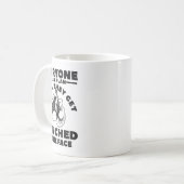 Jeder hat einen Plan, bis er in die  Kaffeetasse (Vorderseite Links)