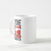 Jeder hat einen Plan, bis er in die  Kaffeetasse (Vorderseite Links)