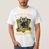 Jeder hat einen Schutzengel, Schäferhund T-Shirt (Vorderseite)