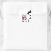 Jeder hat seinen Preis Quadratischer Aufkleber (Tasche)