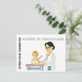 Jeder hat Zugang verdient Postkarte (Stehend Vorderseite)