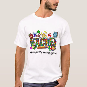 Jeder helping Little Minds Grow - Autismus Awarene T-Shirt