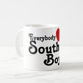 Jeder Herzen ein südlicher Junge Kaffeetasse (Vorderseite Links)
